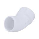 White PVC DWV 45&deg; Street Elbow 