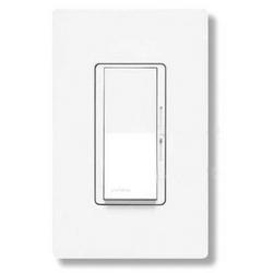 Lutron Diva 0-10V Dimmer Switch 8A 50mA Sink Single-Pole/3-Way No Neutral Required 120V DVSTV-WH White