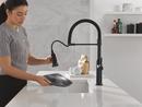 Single Handle Pull Down Kitchen Faucet in Matte Black 