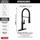 Single Handle Pull Down Kitchen Faucet in Matte Black 