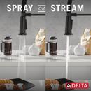 Single Handle Pull Down Kitchen Faucet in Matte Black 