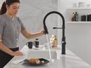 Single Handle Pull Down Kitchen Faucet in Matte Black 