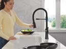 Single Handle Pull Down Kitchen Faucet in Matte Black 