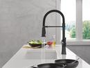 Single Handle Pull Down Kitchen Faucet in Matte Black 