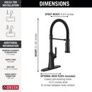 Single Handle Pull Down Kitchen Faucet in Matte Black 