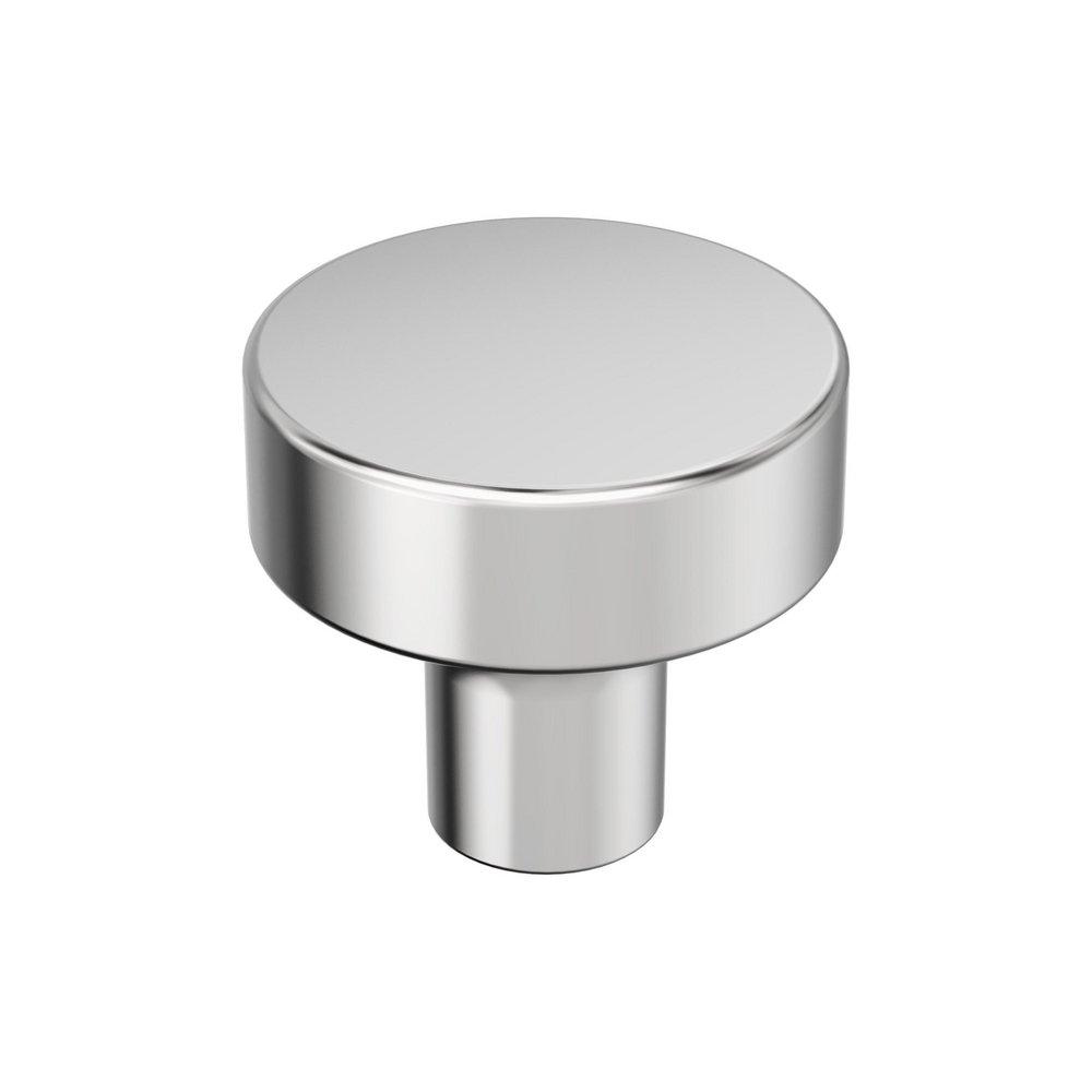MERCED 1-1/4 INCH 32MM DIAMETER POLISHED CHROME CABINET KNOB 
