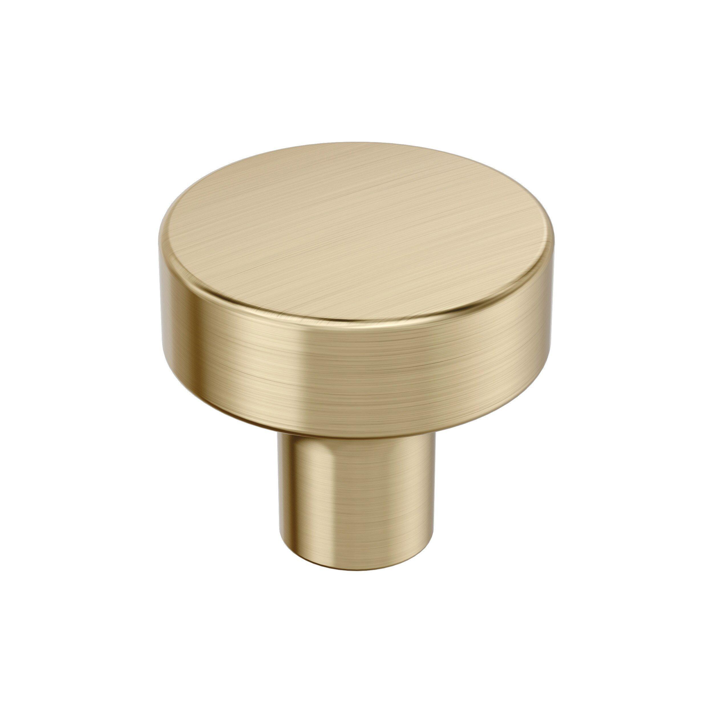 Amerock Golden Champagne 1-1/4 in. Round Knob 