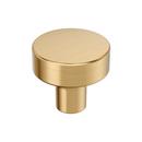 MERCED 1-1/4 INCH 32MM DIAMETER CHAMPAGNE BRONZE CABINET KNOB 