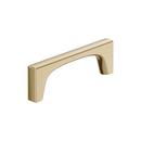 MERCED 3-3/4 INCH 96MM CENTER-TO-CENTER GOLDEN CHAMPAGNE CABINET PULL 