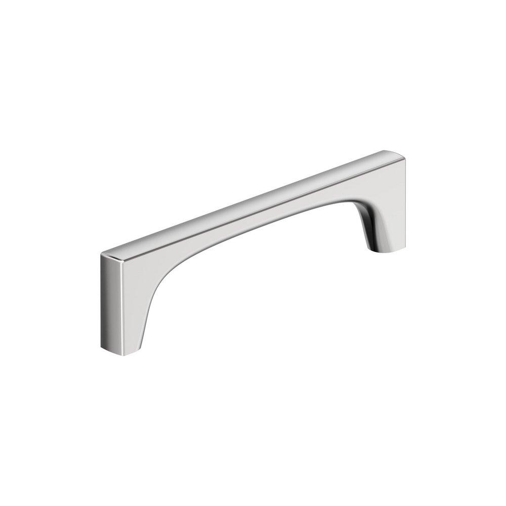 MERCED 5-1/16 INCH 128MM CENTER-TO-CENTER POLISHED CHROME CABINET PULL 