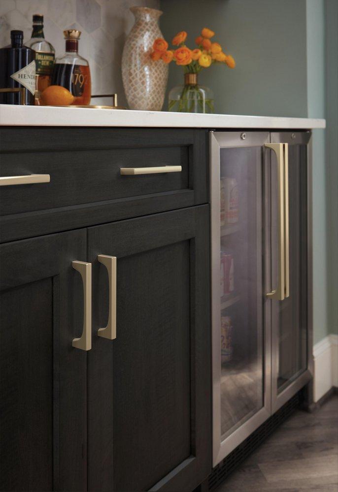 Amerock Golden Champagne 5-1/16 in. Center-to-Center Pull 