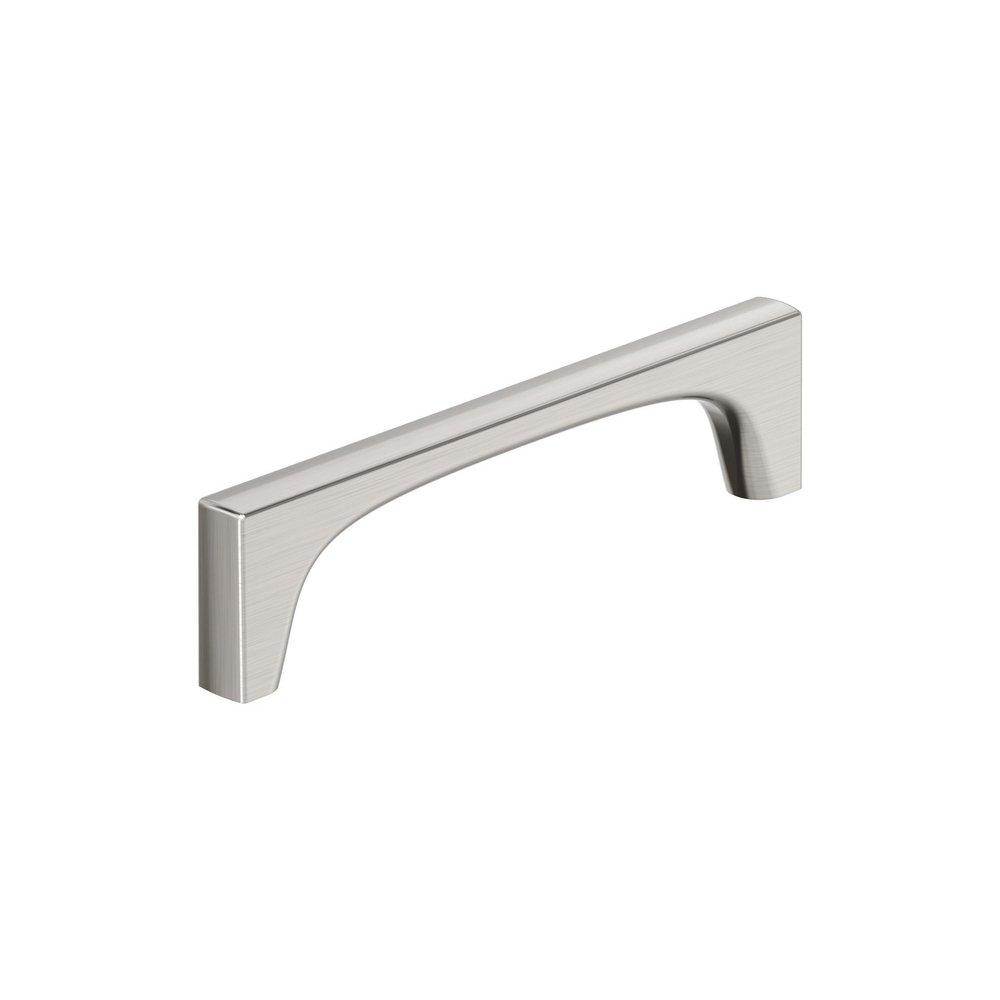 MERCED 5-1/16 INCH 128MM CENTER-TO-CENTER SATIN NICKEL CABINET PULL 