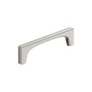 MERCED 5-1/16 INCH 128MM CENTER-TO-CENTER SATIN NICKEL CABINET PULL 