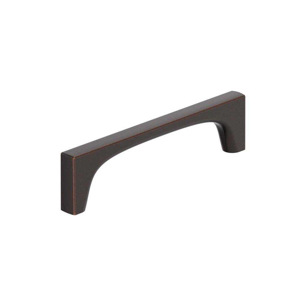 MERCED 5-1/16 INCH 128MM CENTER-TO-CENTER OIL-RUBBED BRONZE CABINET PULL 