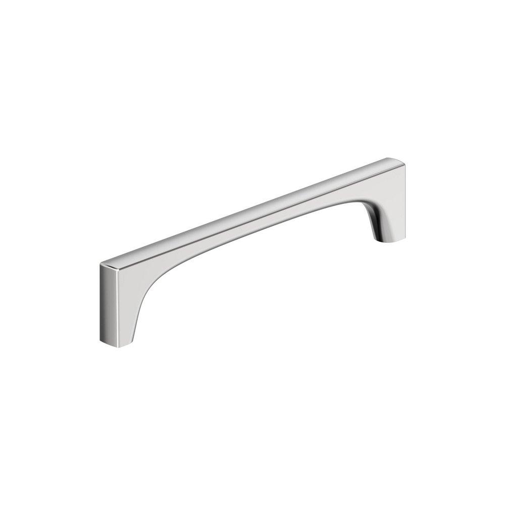 MERCED 6-5/16 INCH 160MM CENTER-TO-CENTER POLISHED CHROME CABINET PULL 