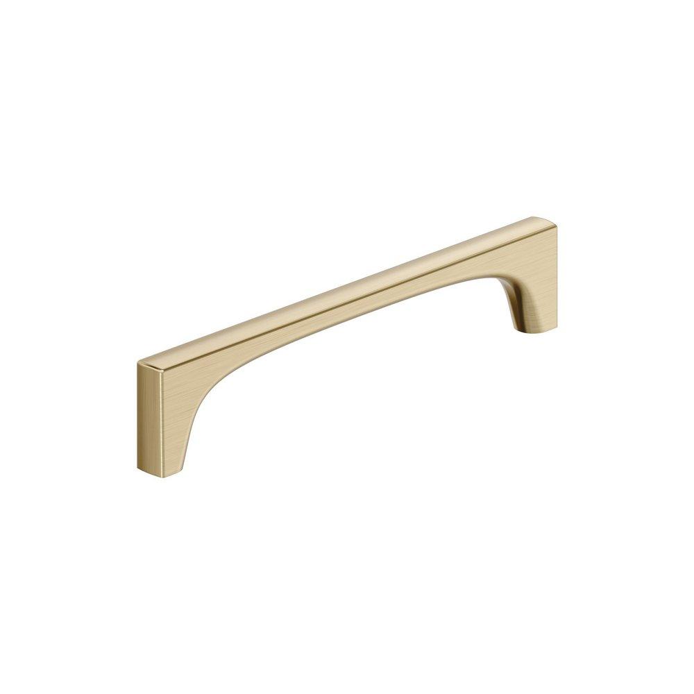 MERCED 6-5/16 INCH 160MM CENTER-TO-CENTER GOLDEN CHAMPAGNE CABINET PULL 