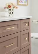 Amerock Golden Champagne 7-9/16 in. Center-to-Center Pull 