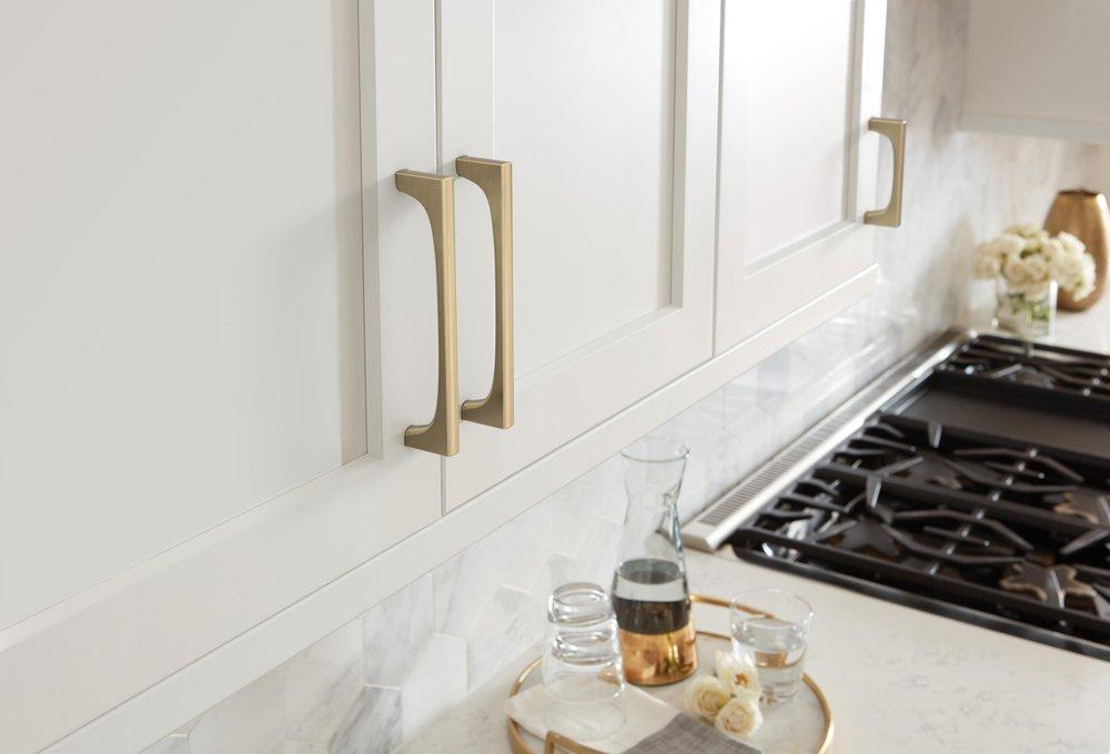 Amerock Golden Champagne 6-5/16 in. Center-to-Center Pull 