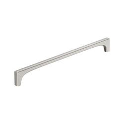 12-5/8 in. Center-to-Center Cabinet Pull in Satin Nickel