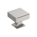 LINTEL 1-1/4 INCH 32MM LENGTH SATIN NICKEL CABINET KNOB 