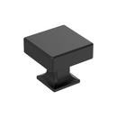 LINTEL 1-1/4 INCH 32MM LENGTH MATTE BLACK CABINET KNOB 