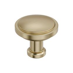 1-1/4 in. Round Cabinet Knob in Golden Champagne