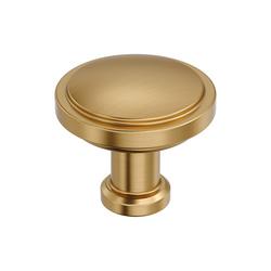 1-1/4 in. Round Cabinet Knob in Champagne Bronze