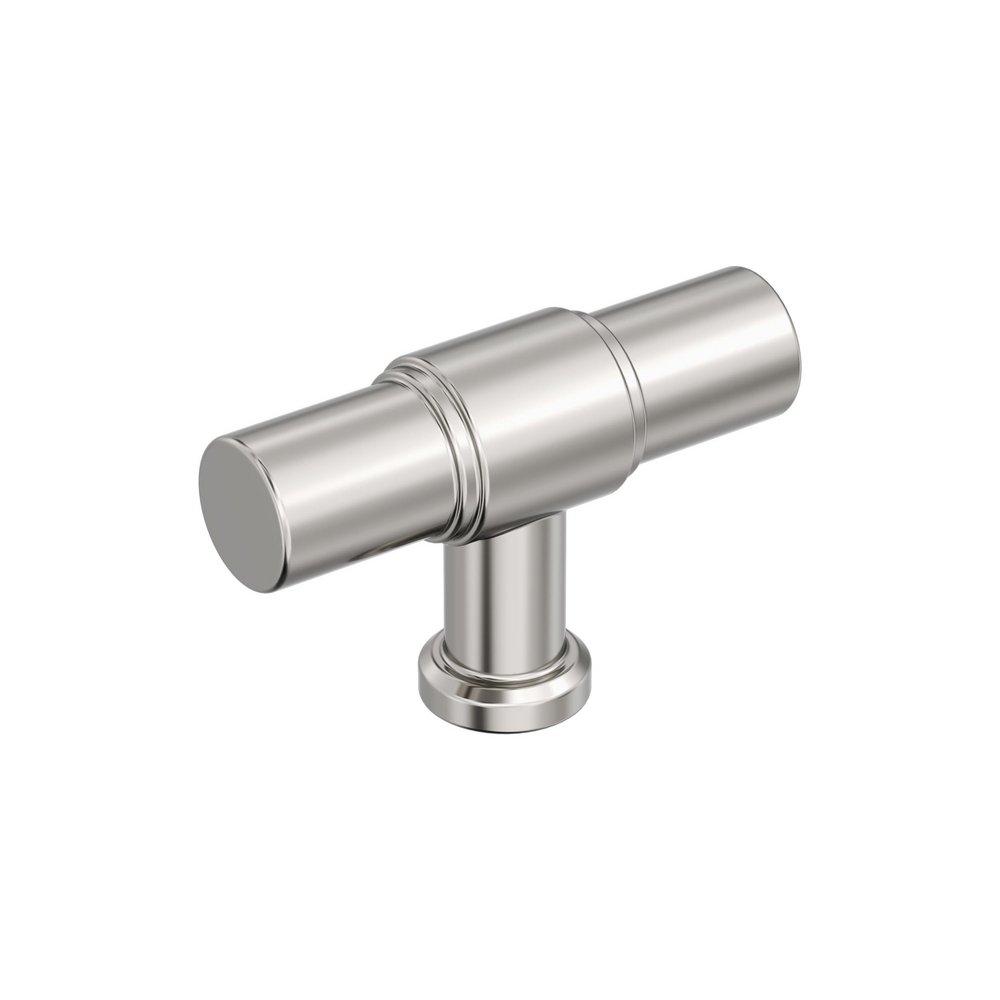FAIRCREST 2 INCH 51MM LENGTH POLISHED NICKEL CABINET KNOB 