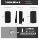 Touchscreen WiFi Smart Lock Deadbolt in Matte Black 