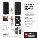 Touchscreen WiFi Smart Lock Deadbolt in Matte Black 