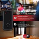 Touchscreen WiFi Smart Lock Deadbolt in Matte Black 