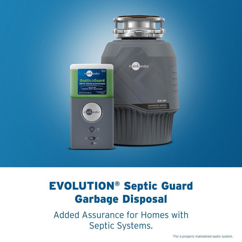 Septic Guard 3/4 hp Continuous Feed Garbage Disposal 