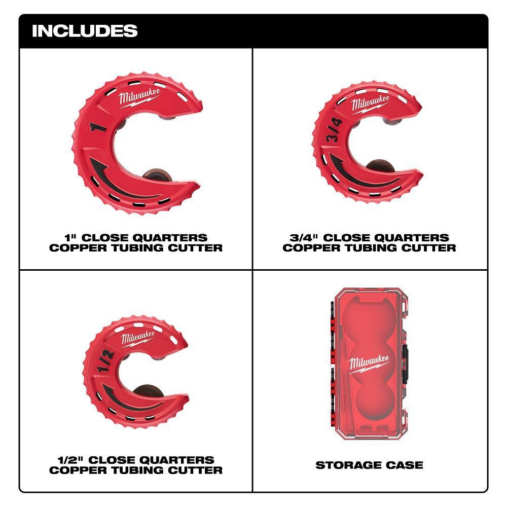 3-piece Close Quarters Tubing Cutter Set 