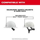 BOLT GASKETED FULL FACE SHIELD - CLEAR DUAL COAT LENS COMPATIBLE WITH MILWAUKEE BOLT SAFETY HELMETS & BOLT HARD HATS 