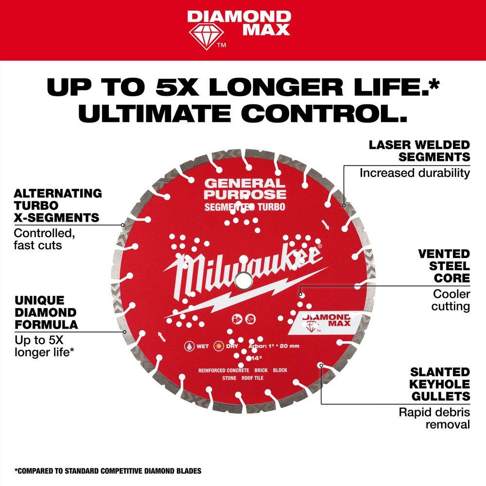 14 DIAMOND MAX SEGMENTED TURBO GENERAL PURPOSE?DIAMOND BLADE 