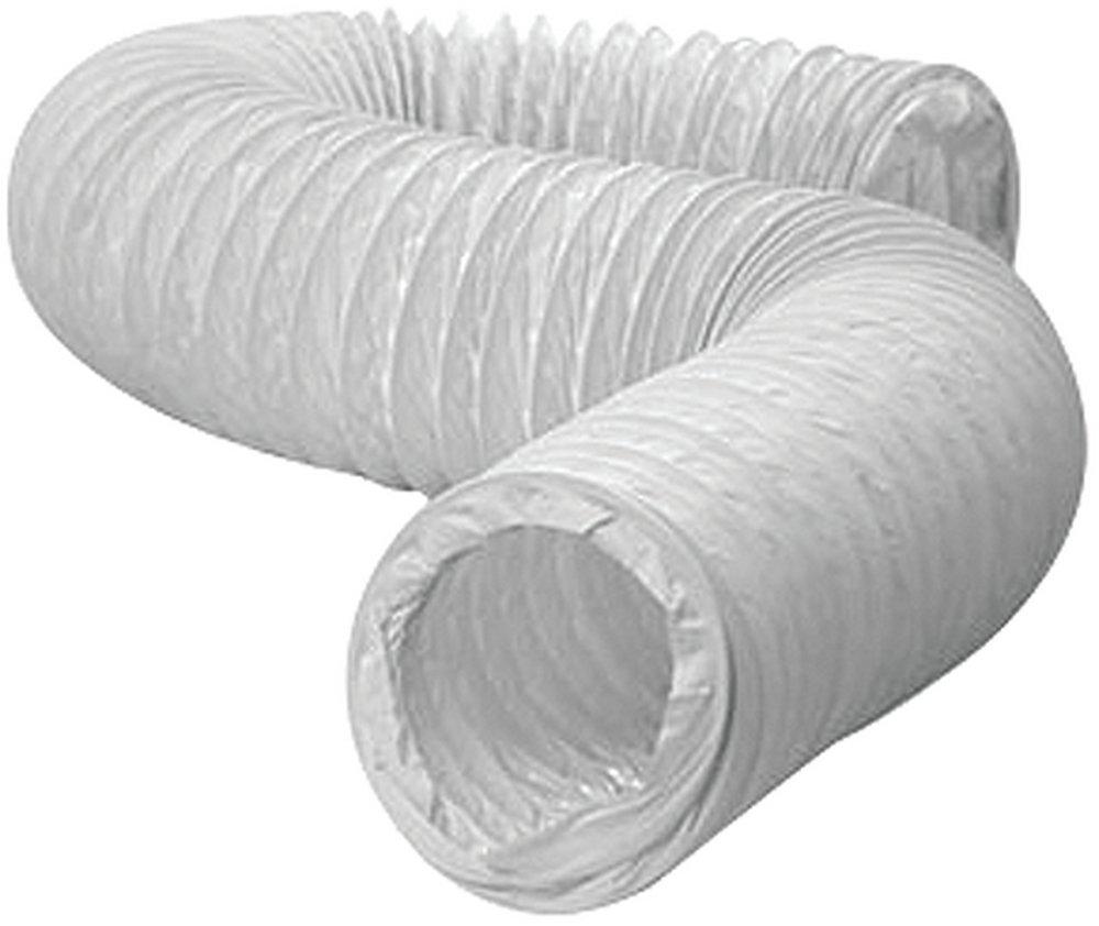 Dundas Jafine White 50 ft. White Uninsulated Flexible Air Duct 