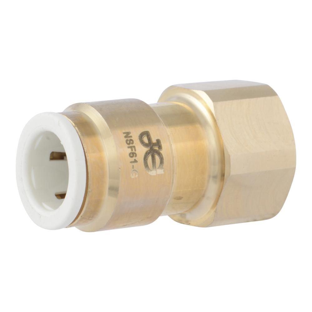 3/8 x 3/8 in. Brass Flare  Female Connector Ffl Lead Free 