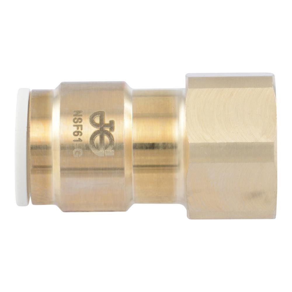 3/8 x 3/8 in. Brass Flare  Female Connector Ffl Lead Free 
