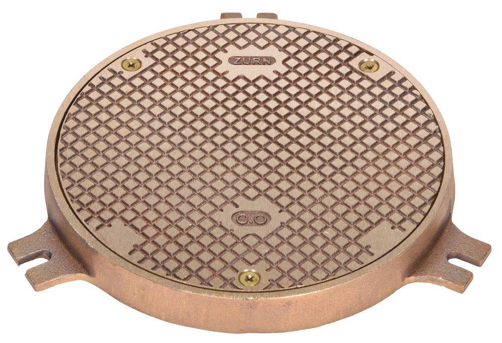 Zurn Nickel Bronze Round Scoriated Access Cover in Nickel Bronze 