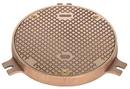 Zurn Nickel Bronze Round Scoriated Access Cover in Nickel Bronze 