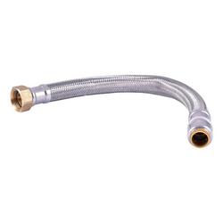 1/2 X 3/4 FIP 15 STAINLESS STEEL BRAIDED SHARKBITE MAX WATER HEATER CONNECTOR