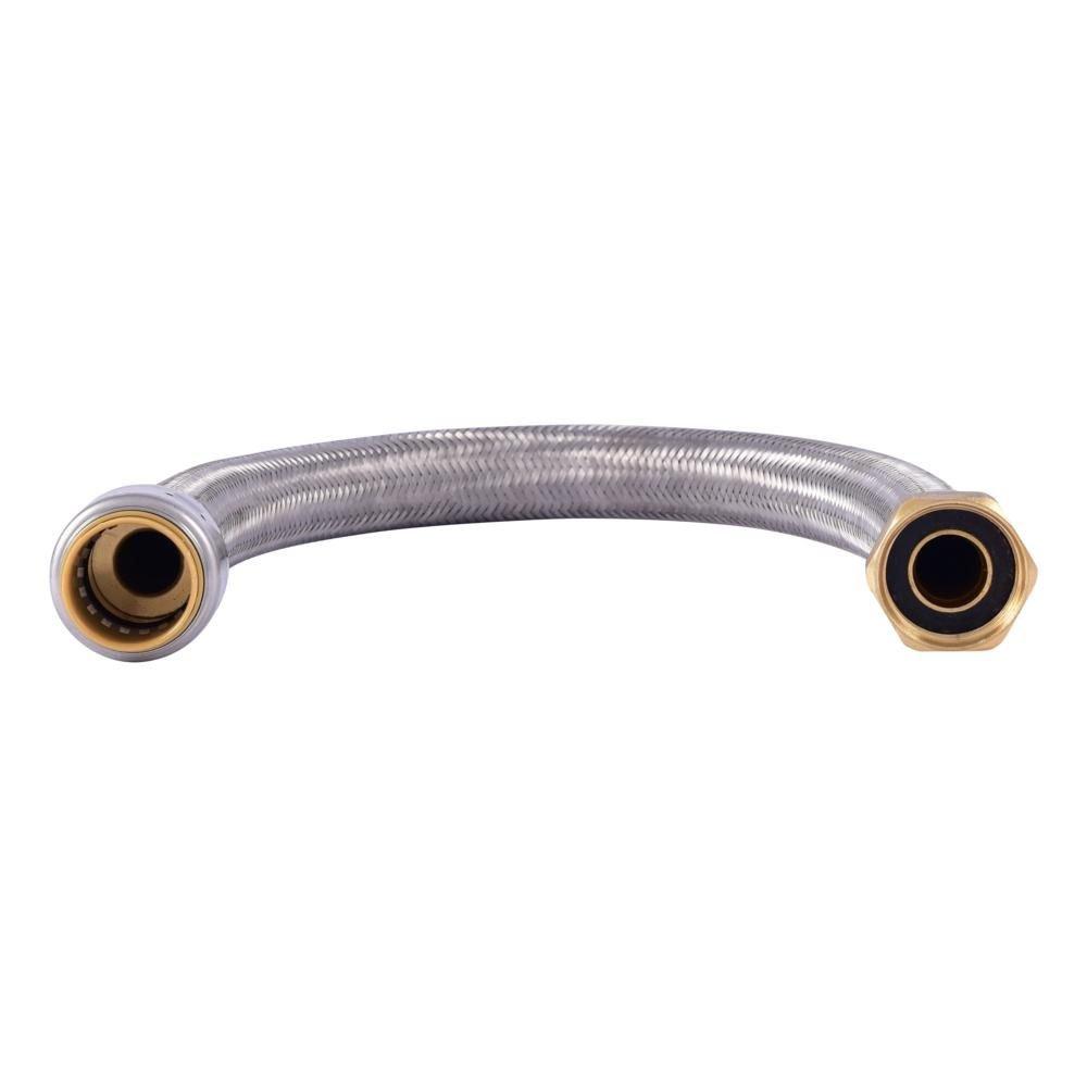 3/4 x 3/4 in. FIP 18 in. Stainless Steel Braided Water Heater Connector 
