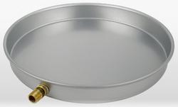 30 in. Aluminum Water Heater Pan with Drain Fitting