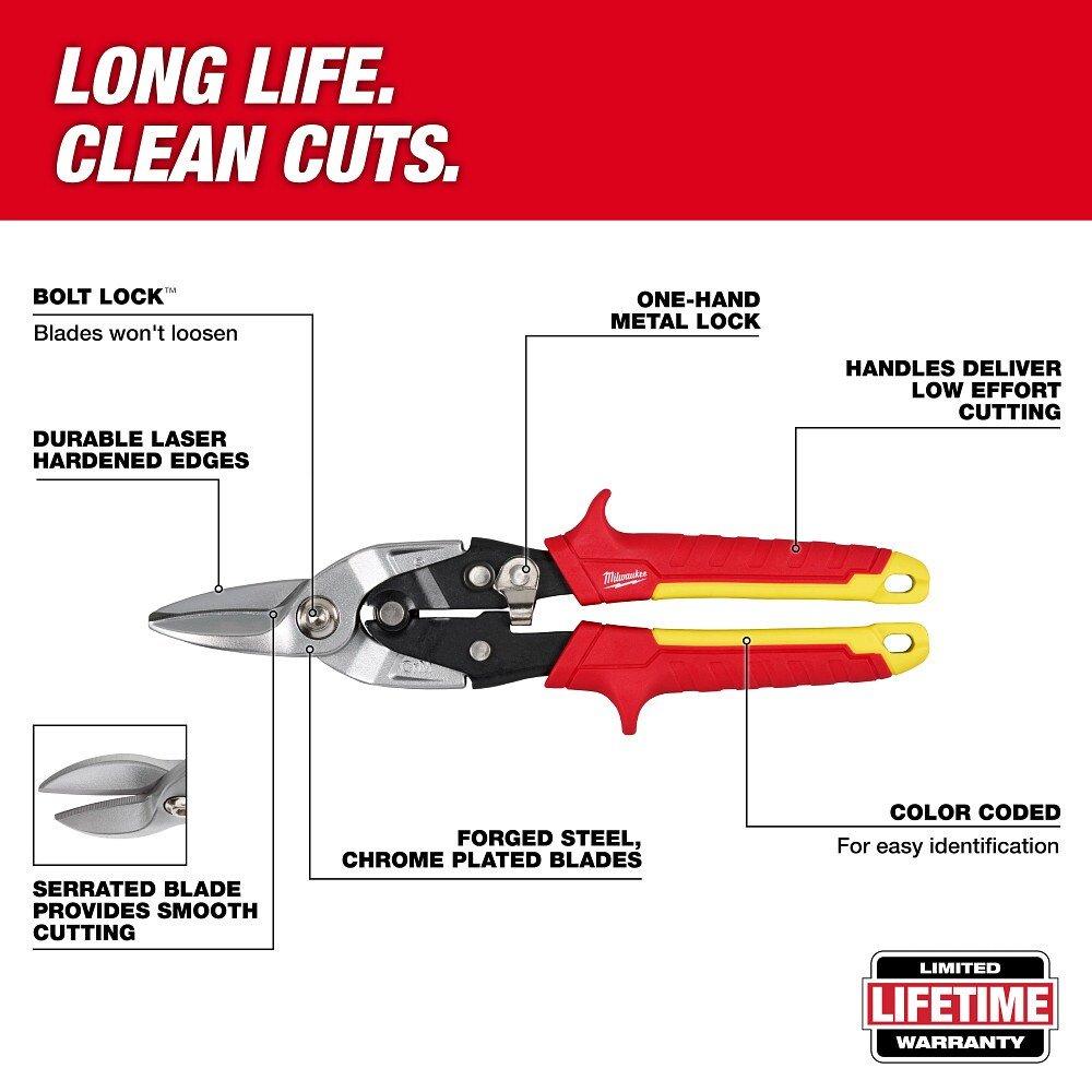 Straight Cutting Aviation Snips 