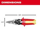 Straight Cutting Aviation Snips 