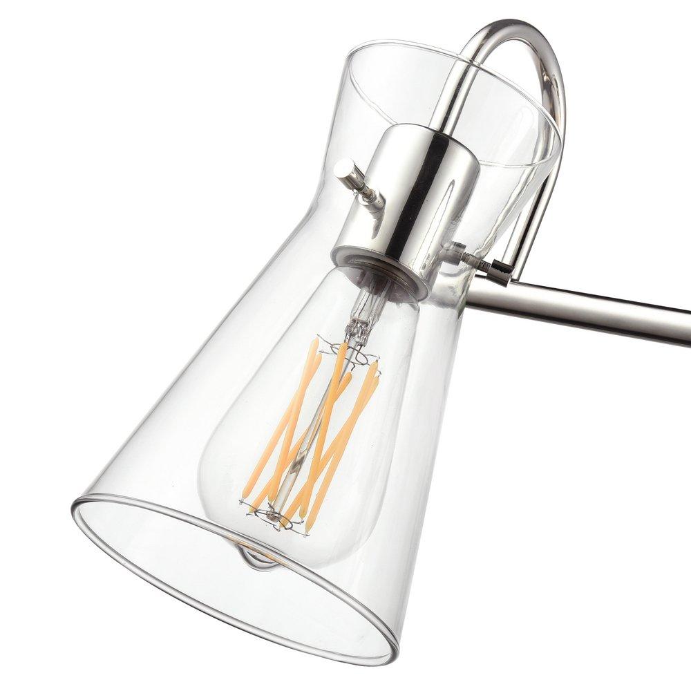 22 in. 3-Light Vanity Fixture in Polished Nickel 