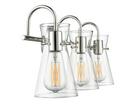 22 in. 3-Light Vanity Fixture in Polished Nickel 