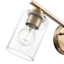 22 in. 3-Light Vanity Fixture in Modern Gold 