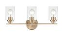 22 in. 3-Light Vanity Fixture in Modern Gold 