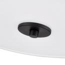 13 in. 2-Light Semi-Flush Mount Ceiling Light in Matte Black 